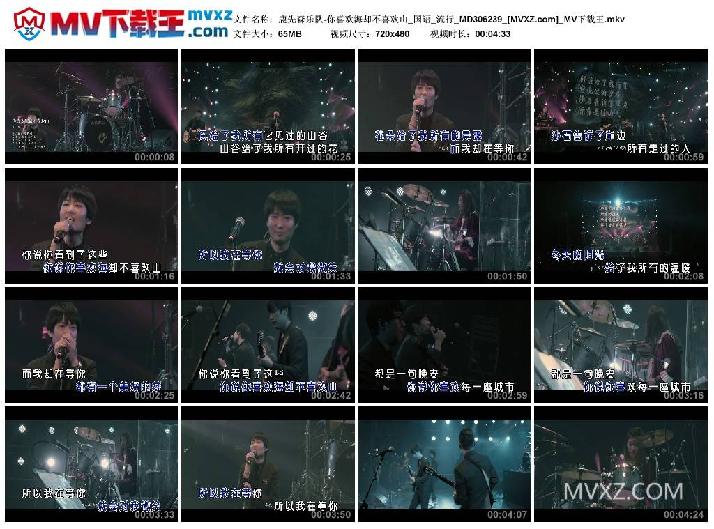 鹿先森乐队-你喜欢海却不喜欢山_国语_流行_MD306239